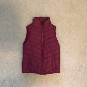 Arizona Jean Company Red Quilted Puffer Vest